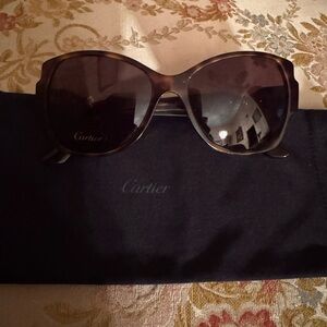 VINTAGE CARTIER TRINITY HAVANA WIRES GOLD
SUNGLASSES HANDMADE IN ITALY
